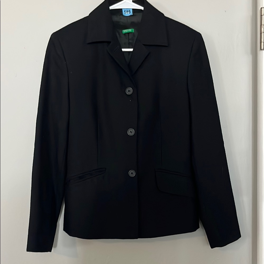 United Colors Of Benetton Black Tailored Blazer